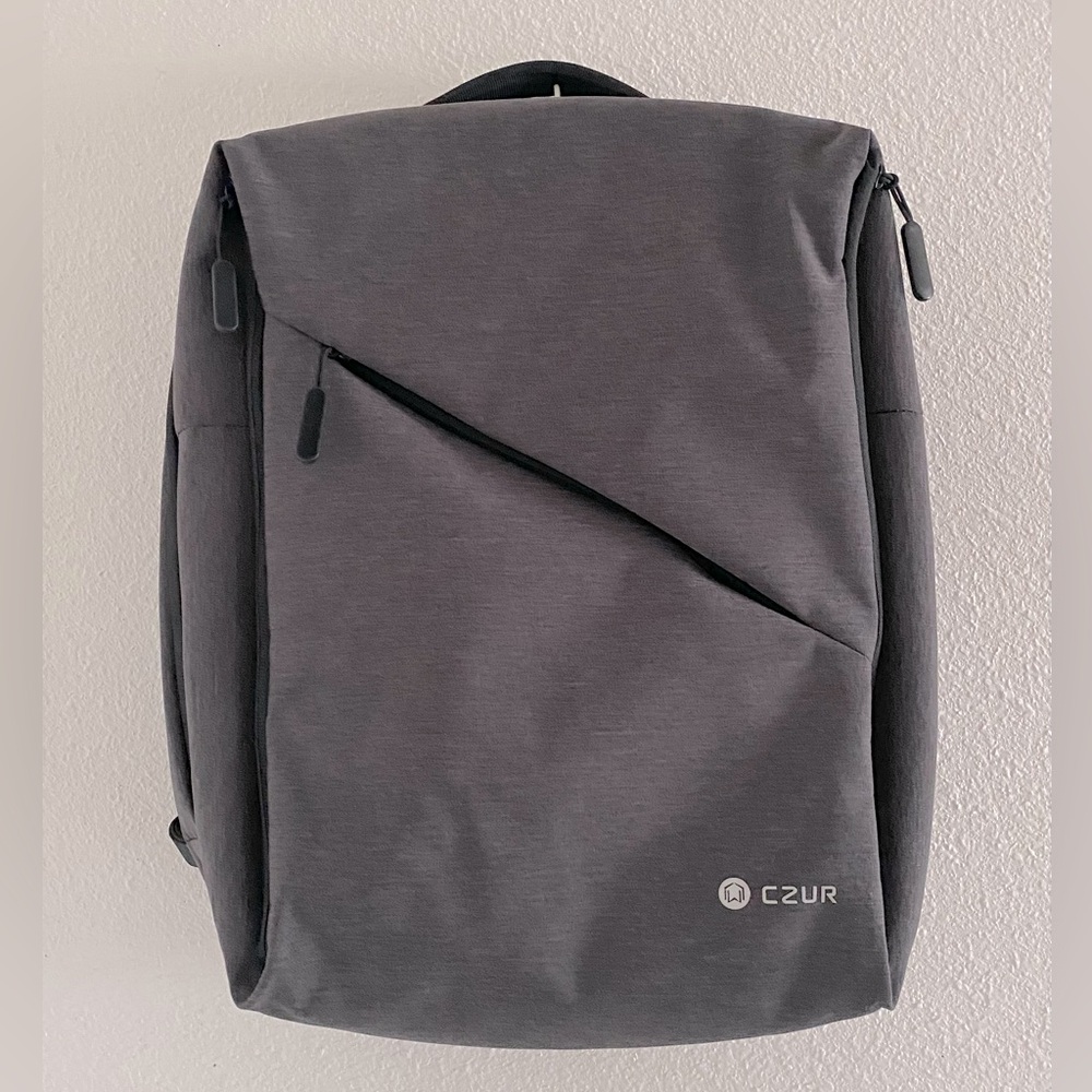 NWOT CZUR Aura Multifunction Gray Backpack